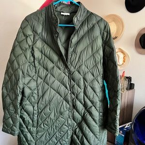 J Jill lightweight green jacket